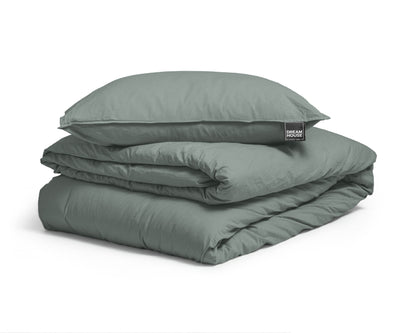 Bettbezug Stone washed Green 140 x 220 cm - Palo24