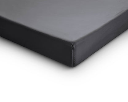 Satin Spannbettlaken Anthrazit 160 x 200 cm - Palo24