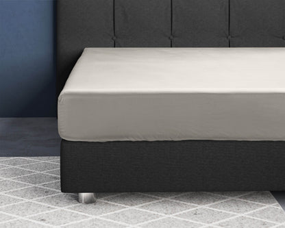 Satin Spannbettlaken Creme 70 x 200 cm - Palo24