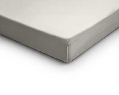 Satin Spannbettlaken Creme 70 x 200 cm - Palo24
