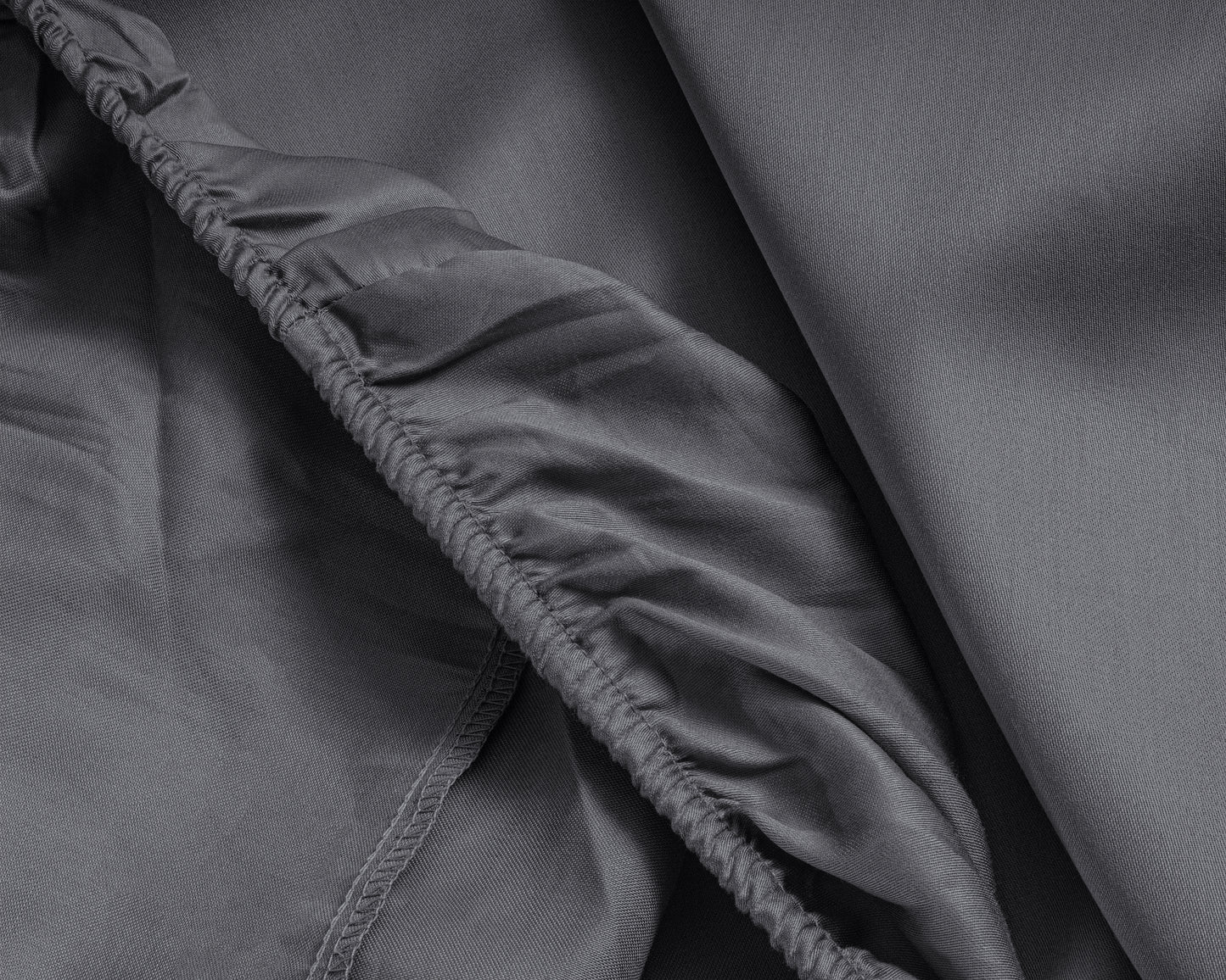 Topper Satin Spannbettlaken Anthrazit 90 x 220 cm - Palo24