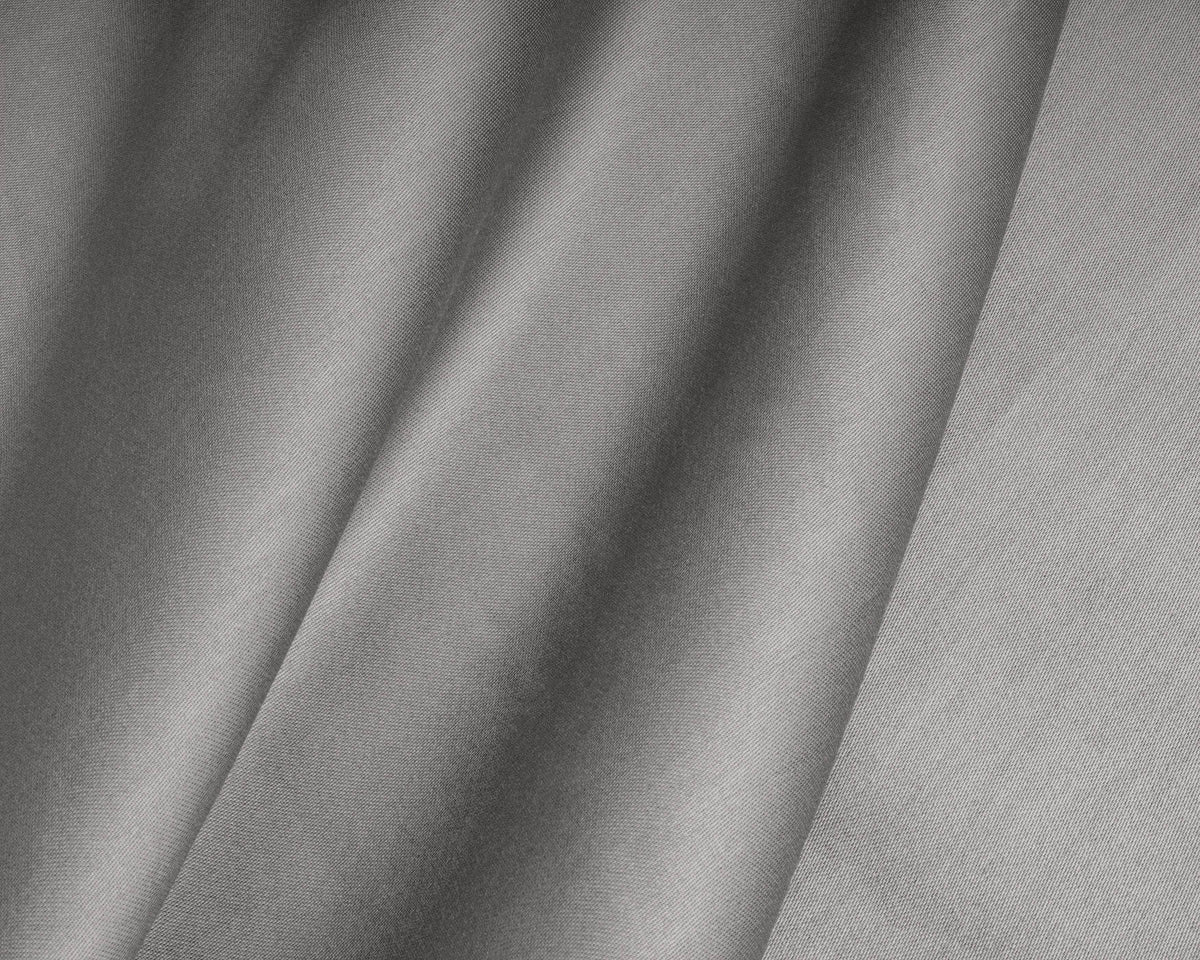 Topper Satin Spannbettlaken Grau 180 x 220 cm - Palo24