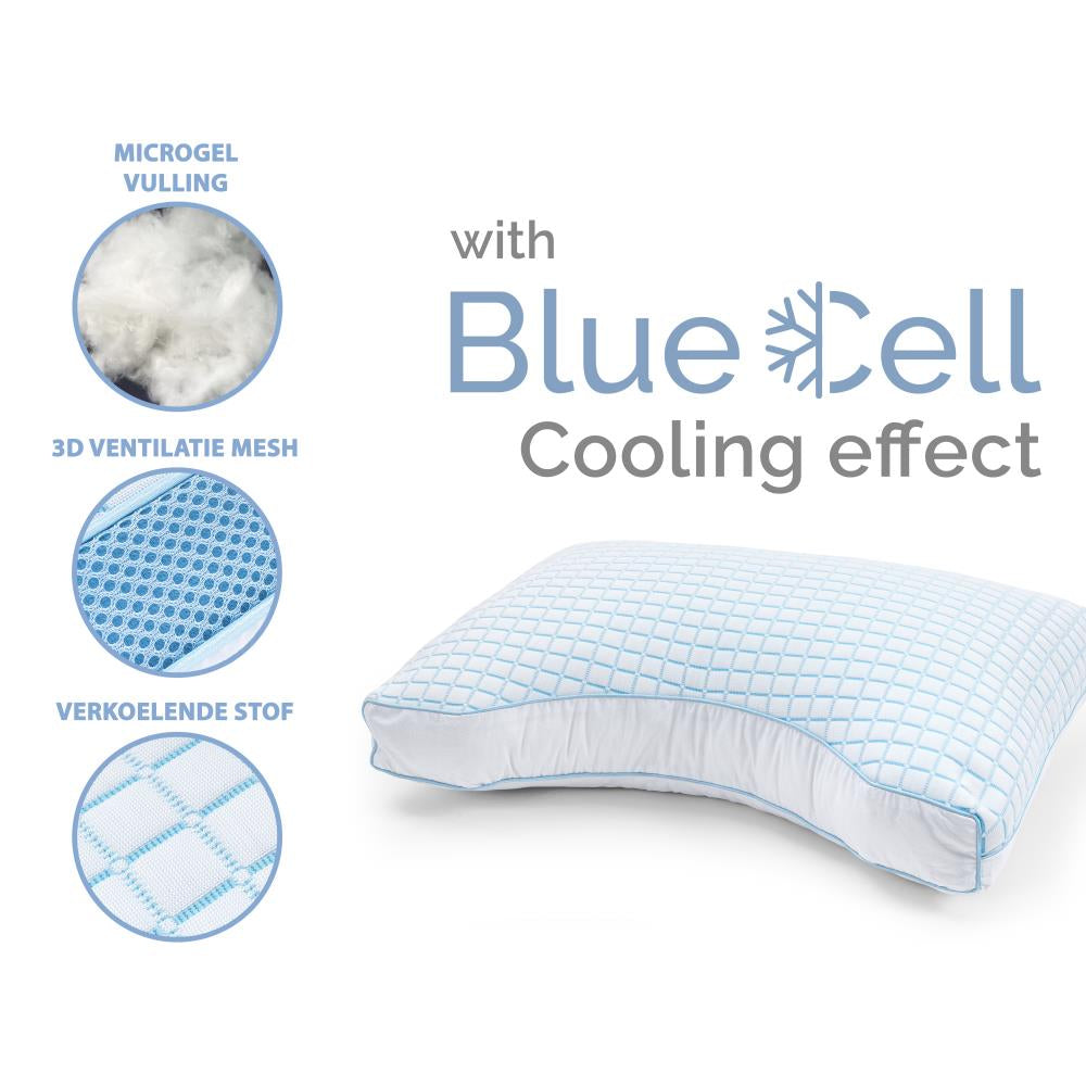 3D Blue Cell Tech Kühlendes Mikrogel-Nackenstützkissen