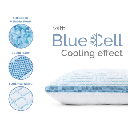 Kühlendes 3D-Memory-Schaum-Kissen aus Blue Cell Tech