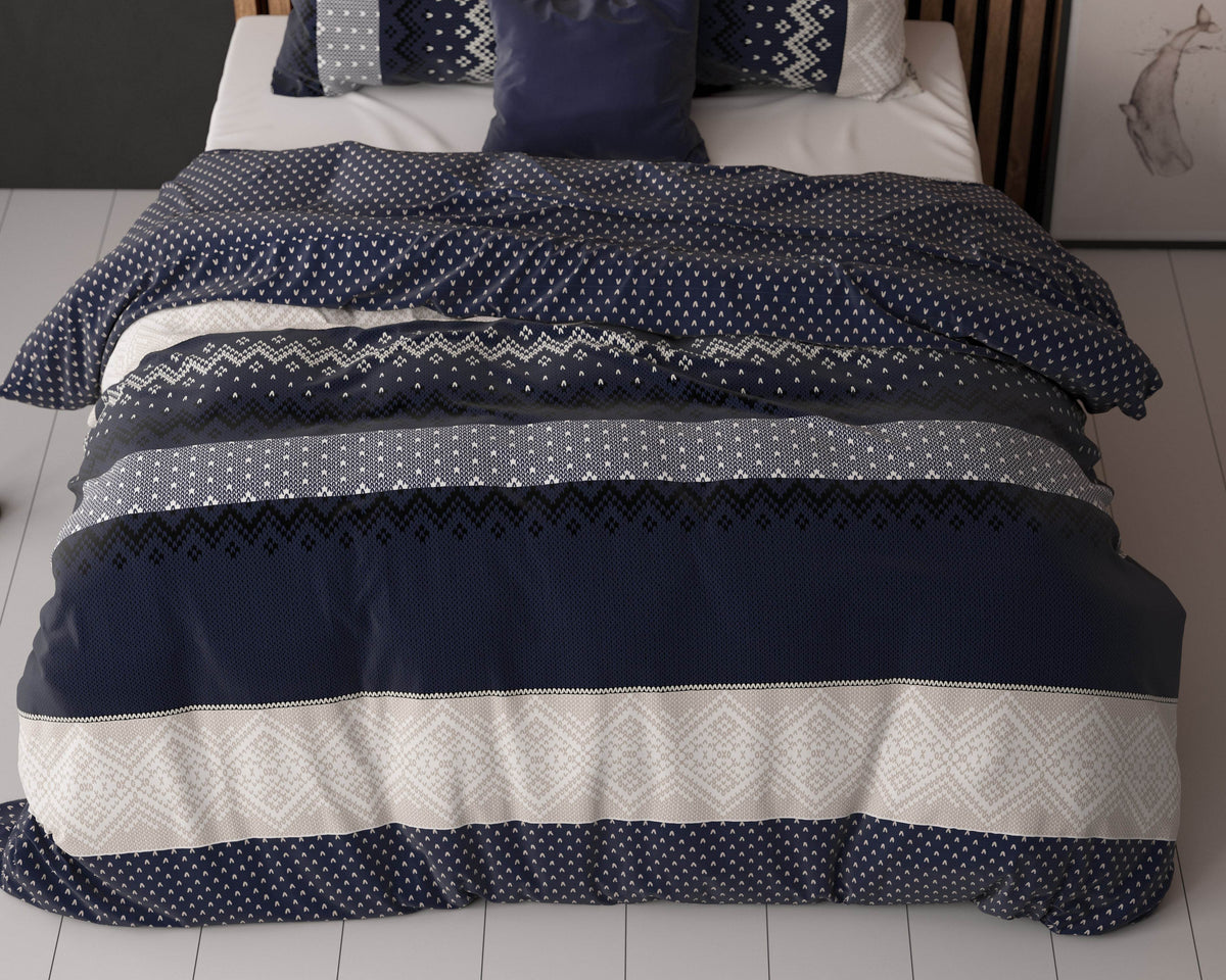 Bettbezug Elisabeth Navy 140 x 220 cm - Palo24