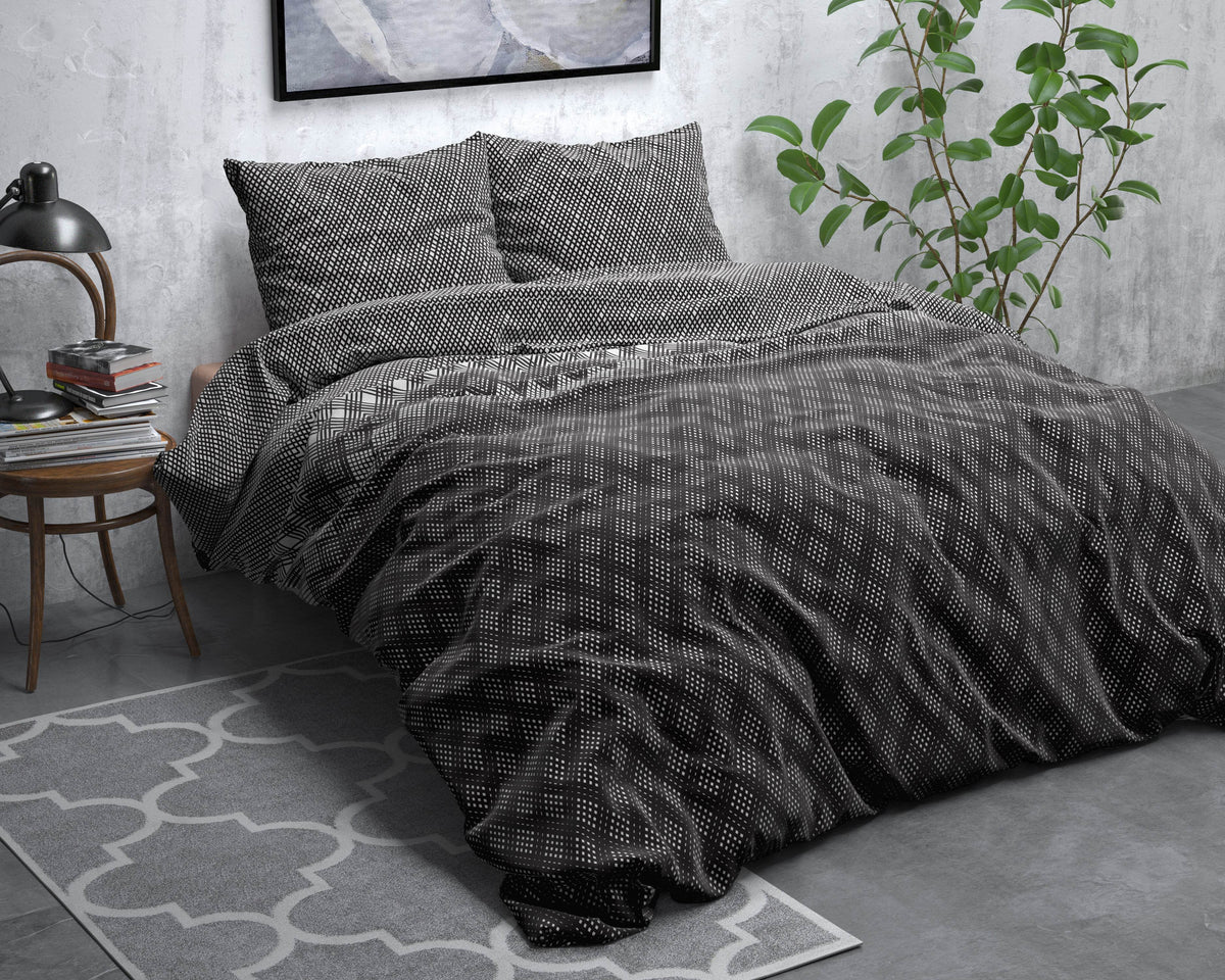 Bettbezug FL Cheng Anthrazit 240 x 220 cm - Palo24