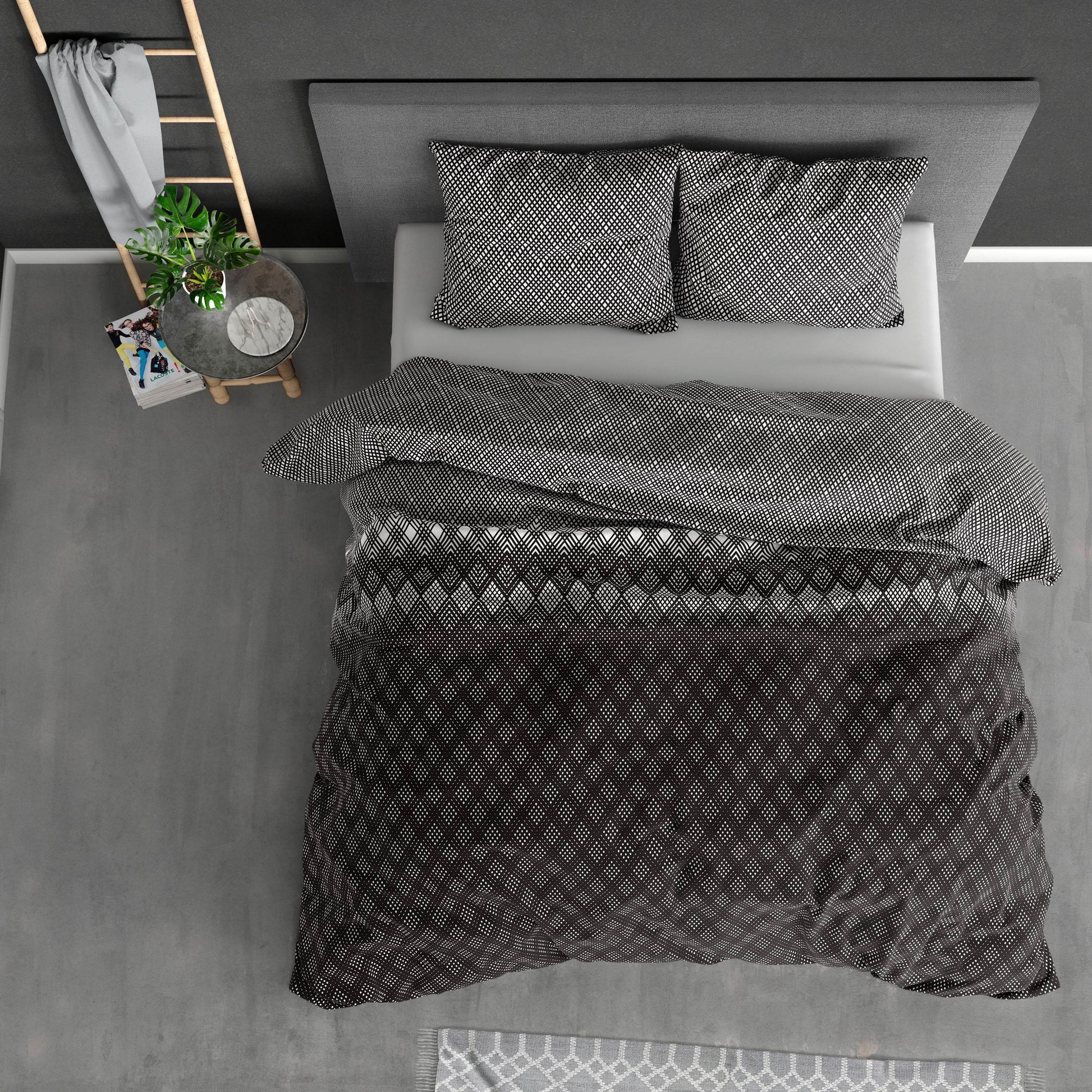 Bettbezug FL Cheng Anthrazit 240 x 220 cm - Palo24