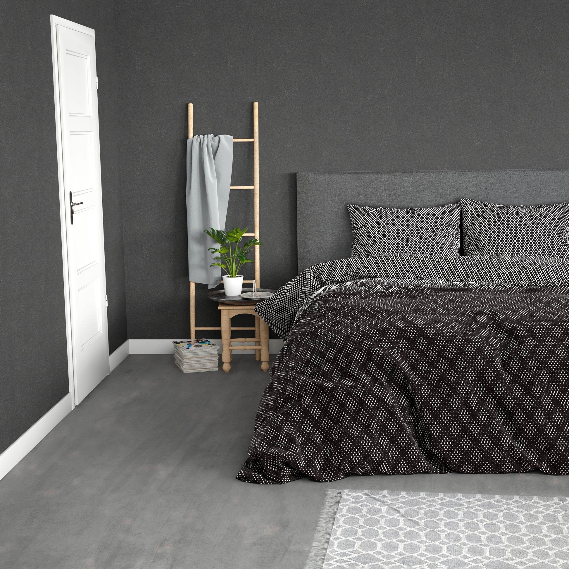 Bettbezug FL Cheng Anthrazit 240 x 220 cm - Palo24