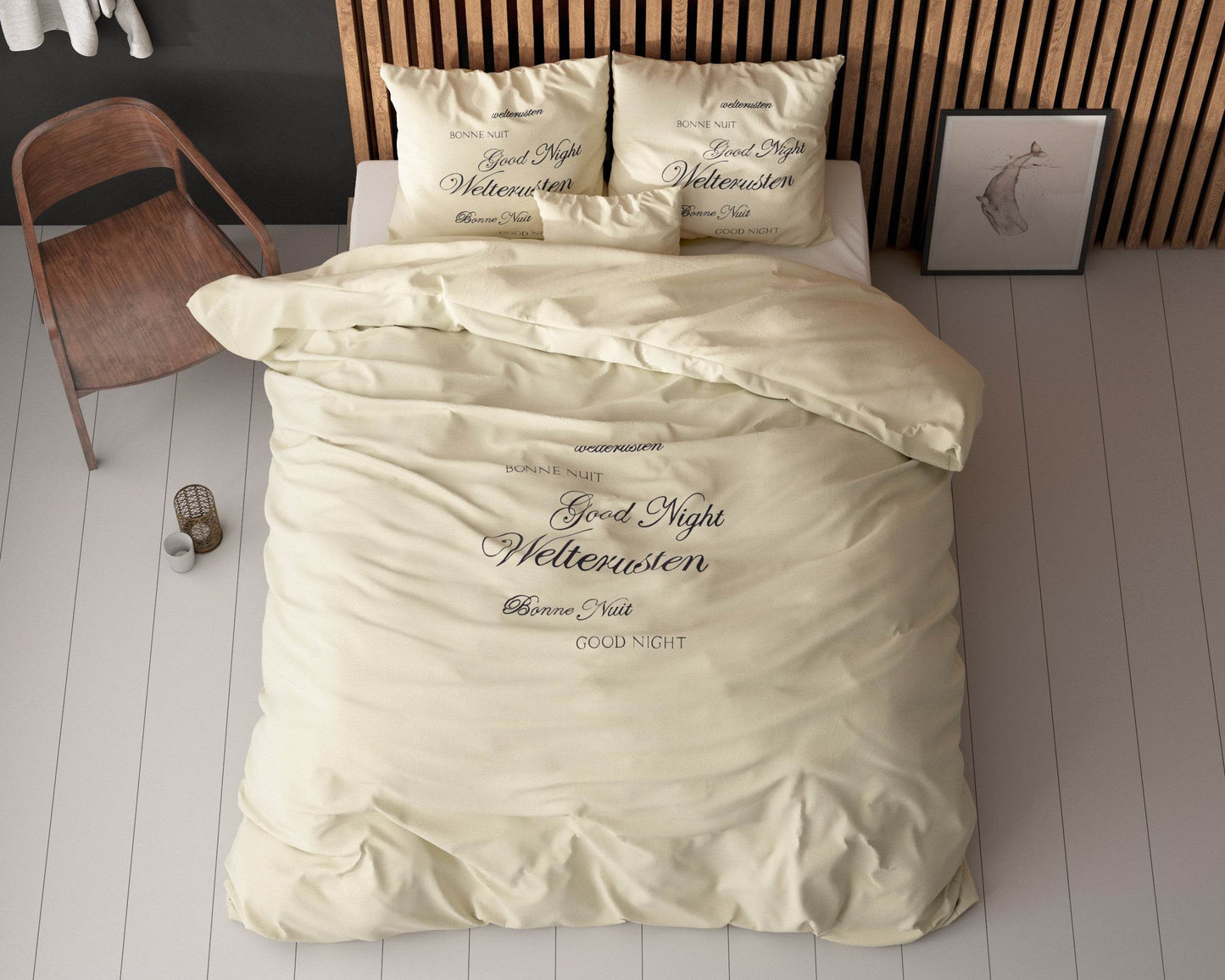 Bettbezug Welterusten Creme 140 x 220 cm - Palo24