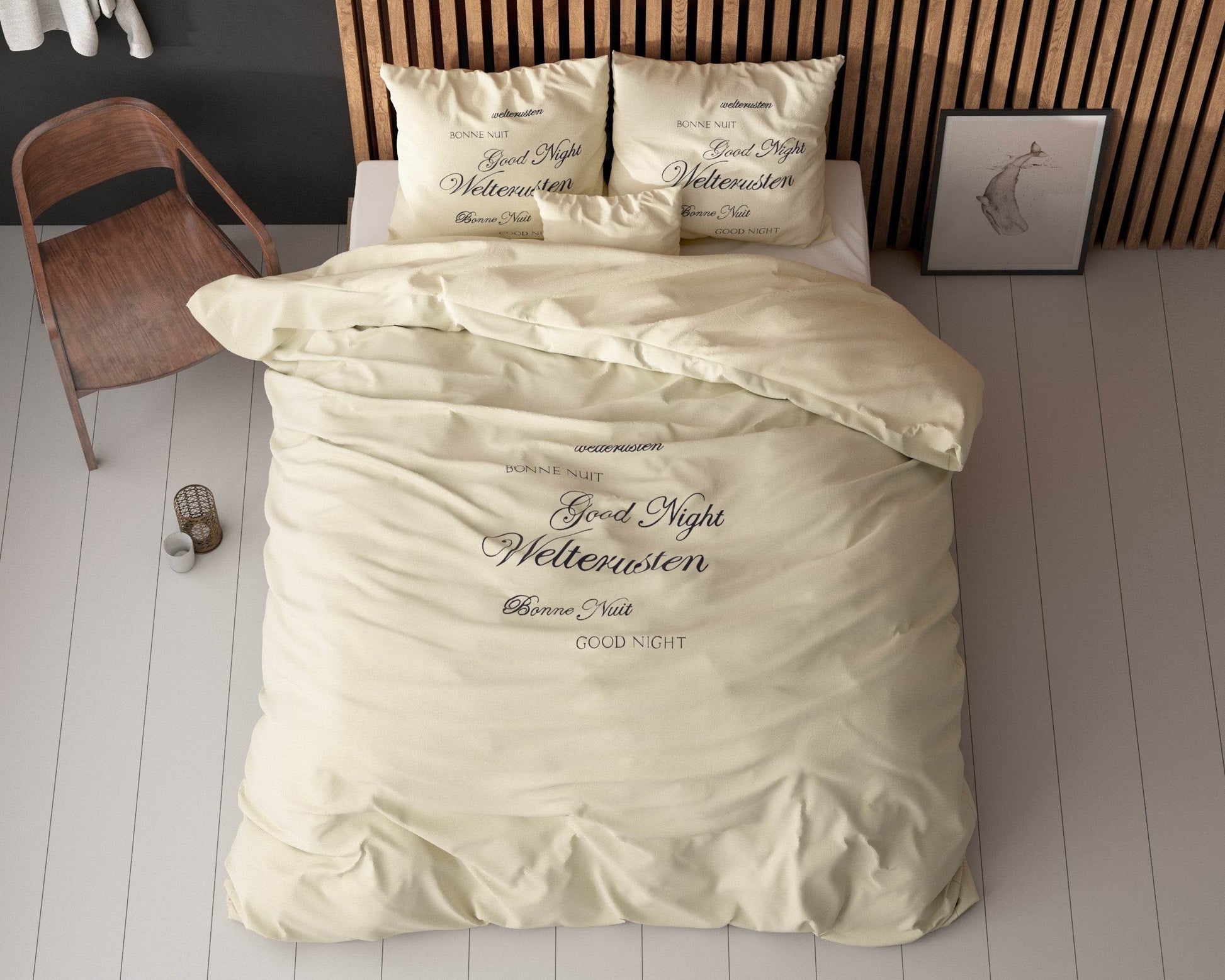 Bettbezug Welterusten Creme 140 x 220 cm - Palo24