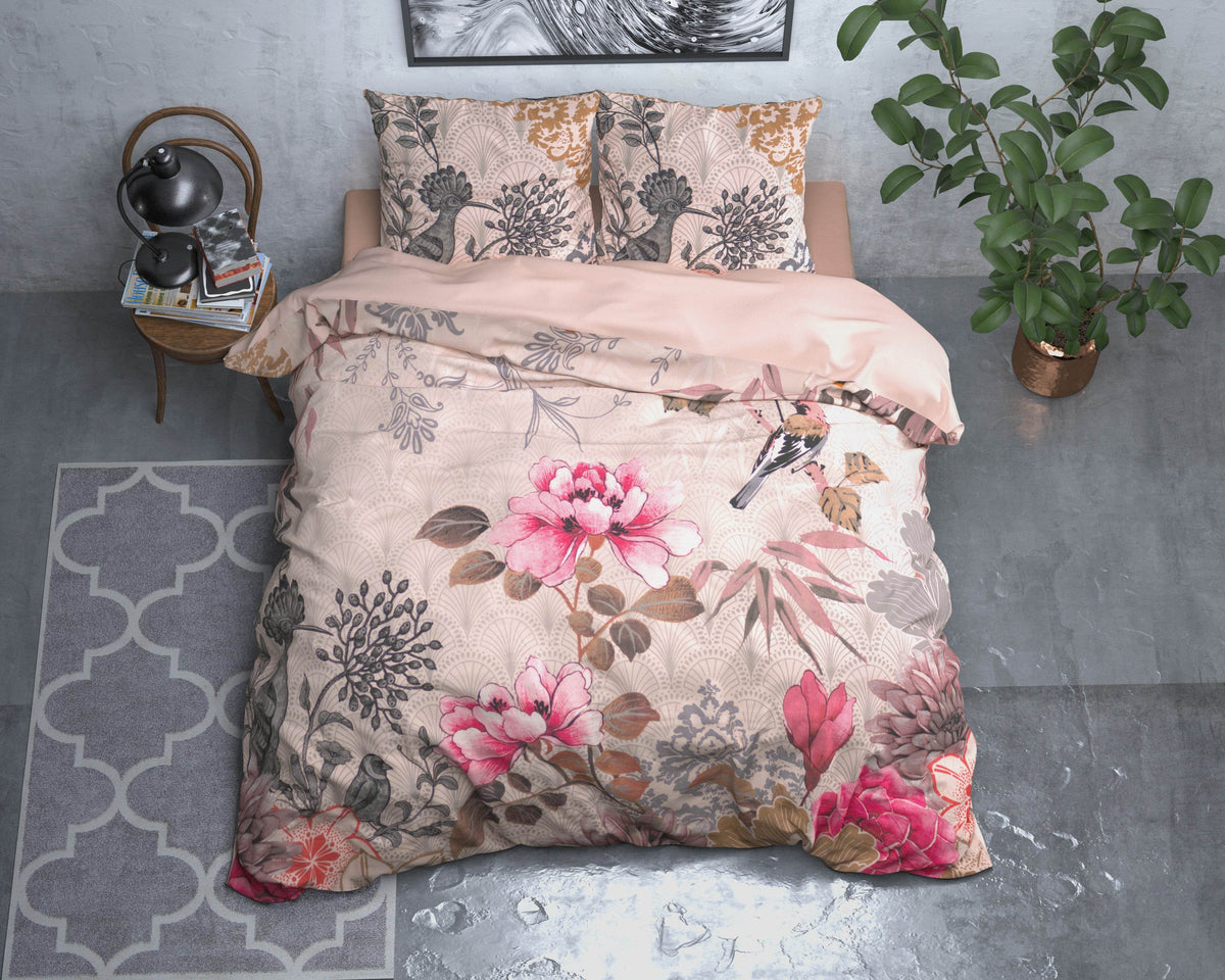 Bettbezug WILD FL Forest Charm Taupe 200 x 220 cm - Palo24