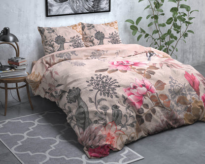 Bettbezug WILD FL Forest Charm Taupe 200 x 220 cm - Palo24
