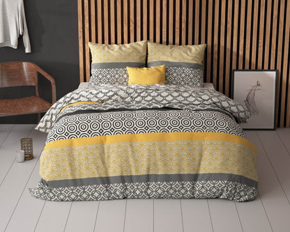 Bettbezug Chezka Grau 200x220 cm - Palo24