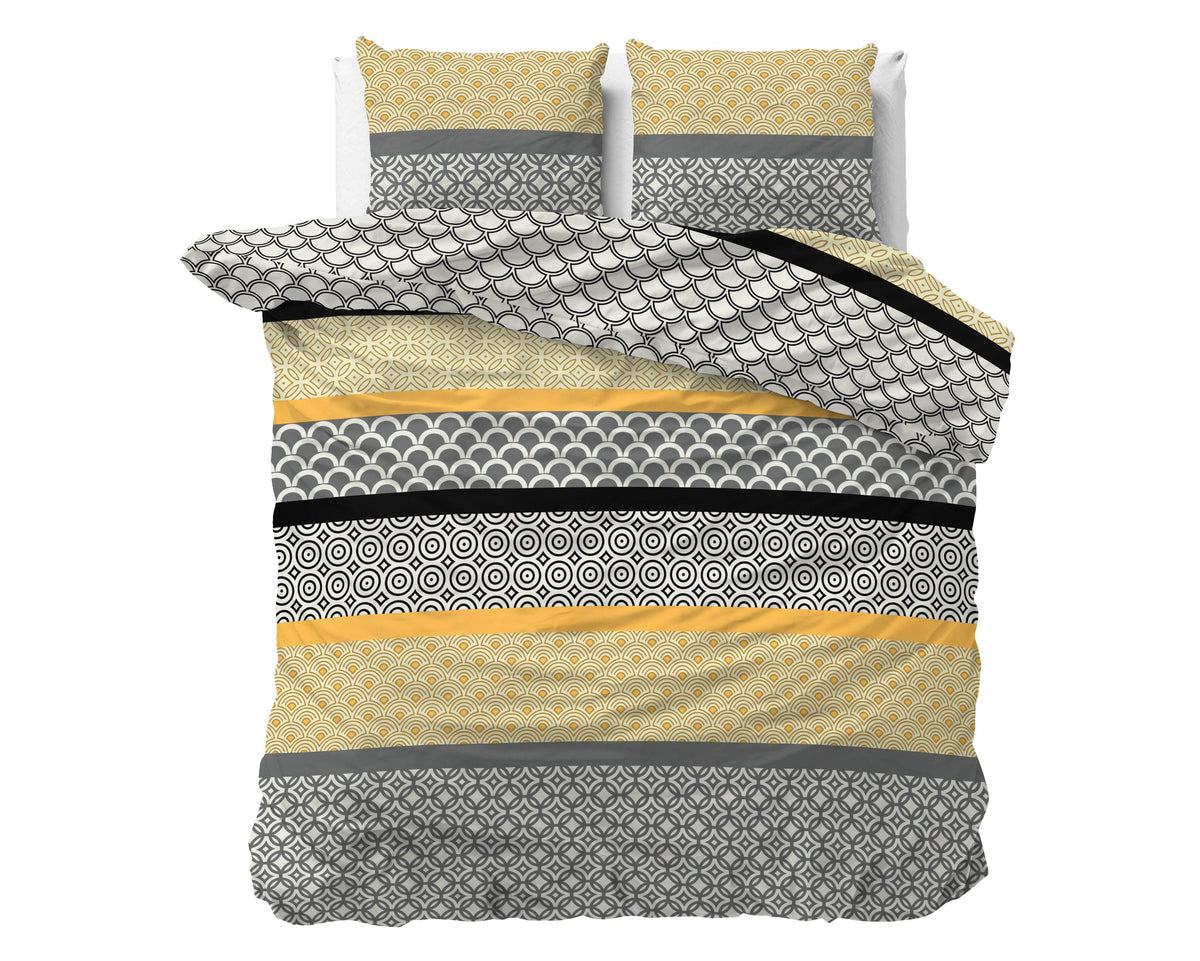 Bettbezug Chezka Grau 200x220 cm - Palo24
