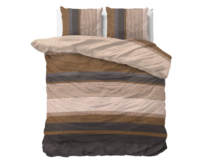 Bettbezug Marina Taupe 200x220 cm - Palo24