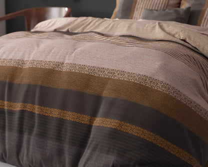 Bettbezug Marina Taupe 240x220 cm - Palo24