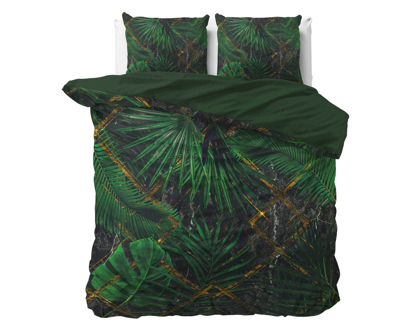 Bettbezug Avena Grün 240 x 220 cm - Palo24