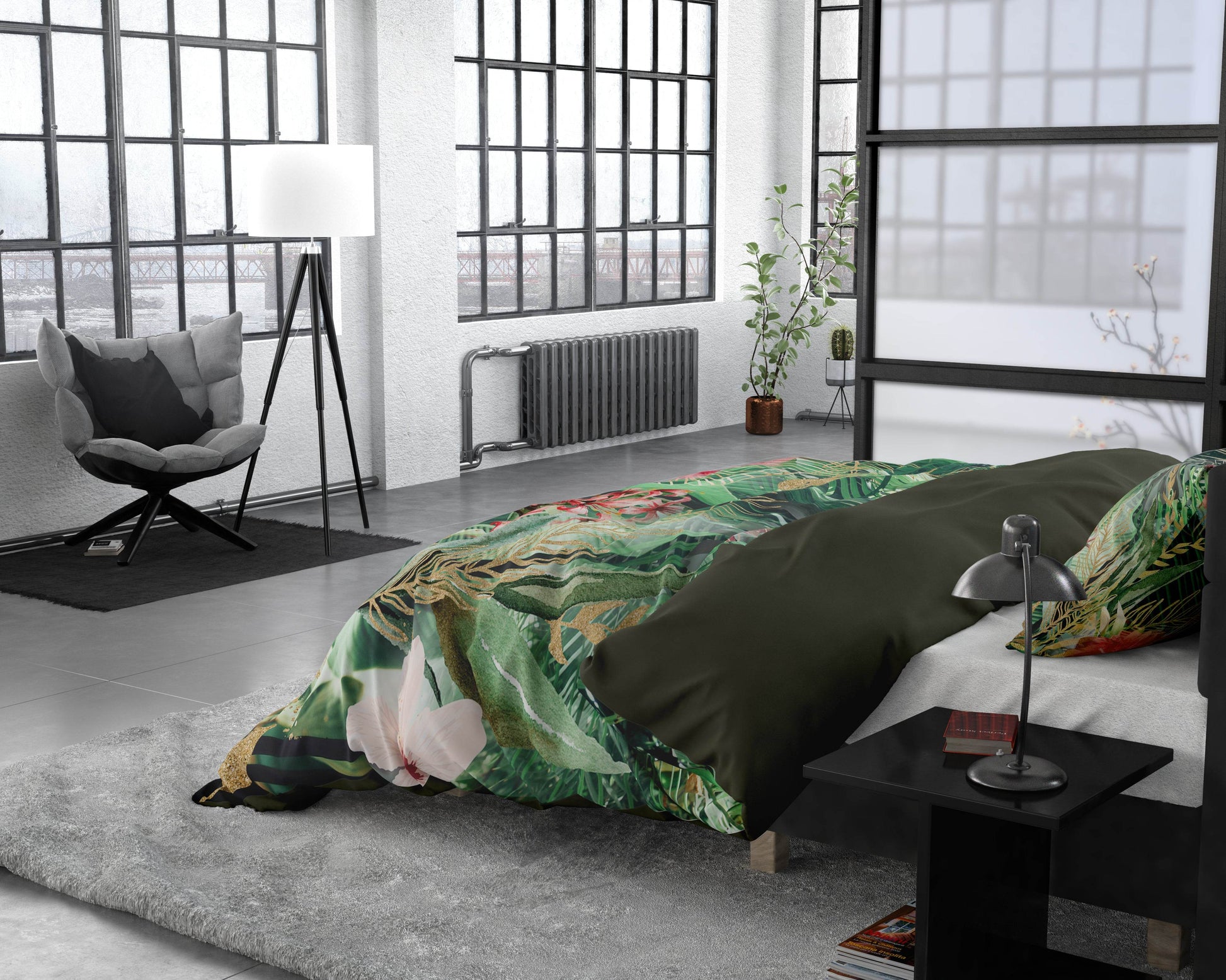 Bettbezug Mentha Grün 140 x 220 cm - Palo24