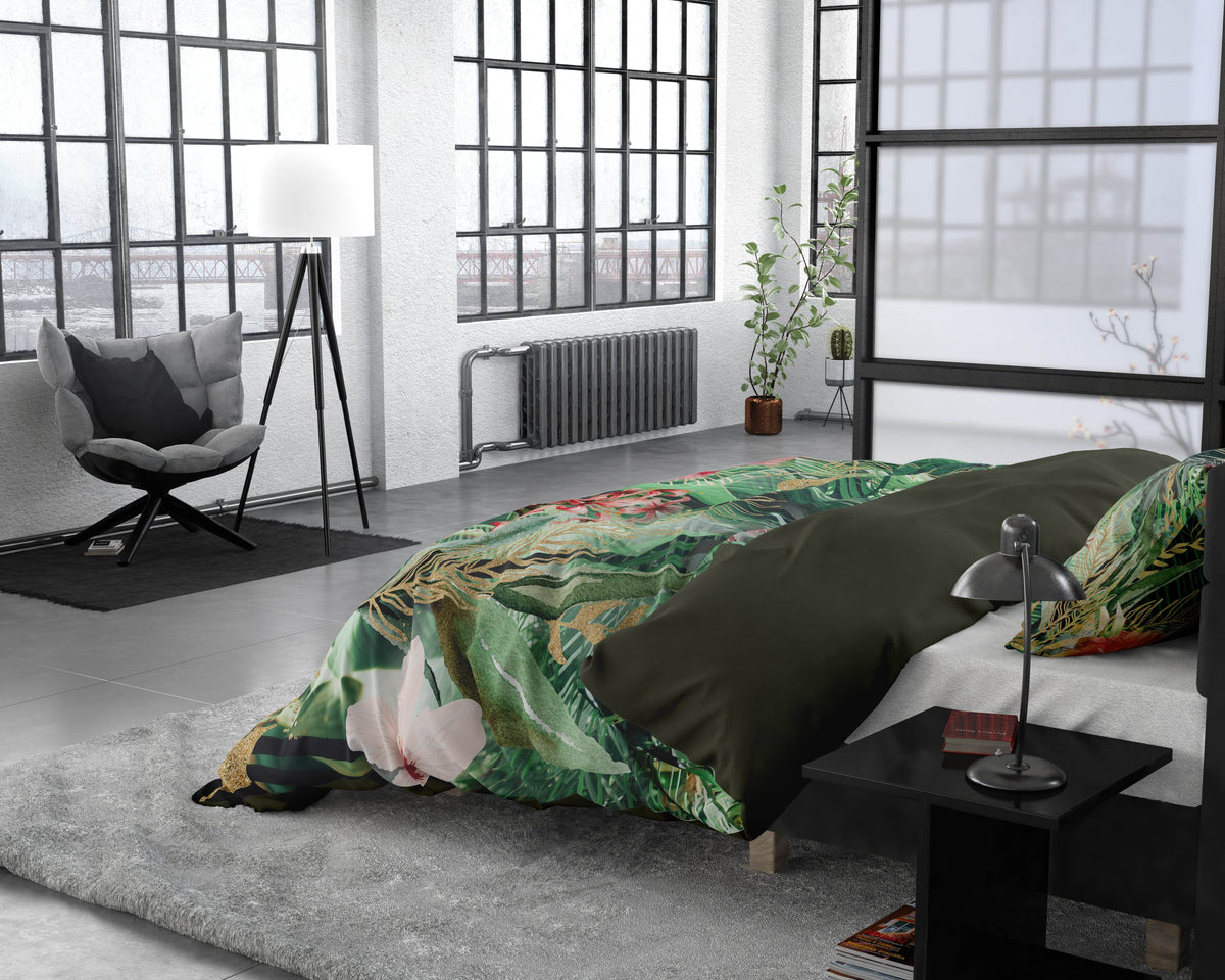 Bettbezug Mentha Grün 200 x 220 cm - Palo24