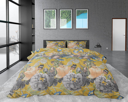 Bettbezug Andolf Gelb 200 x 220 cm - Palo24