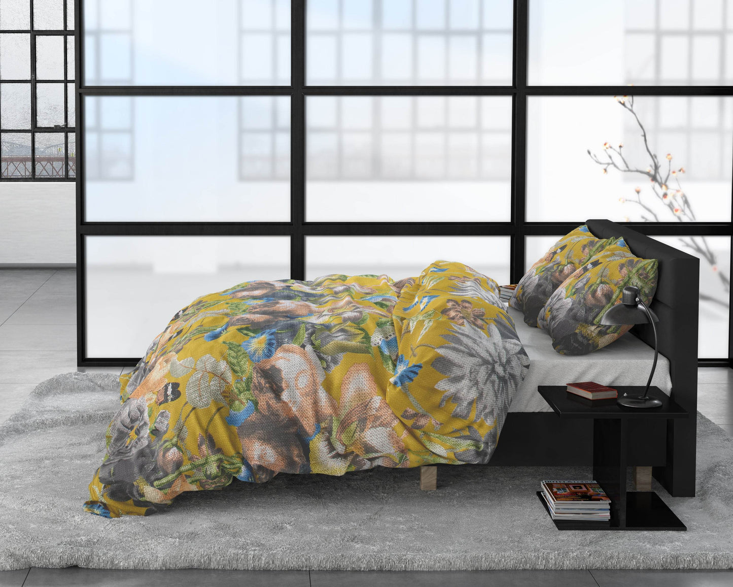 Bettbezug Andolf Gelb 200 x 220 cm - Palo24
