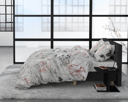 Bettbezug Soraya Grau 240 x 220 cm - Palo24