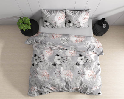 Bettbezug Soraya Grau 200 x 220 cm - Palo24