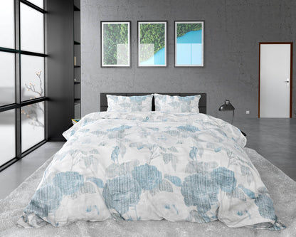 Bettbezug Iven blau 140 x 220 cm - Palo24