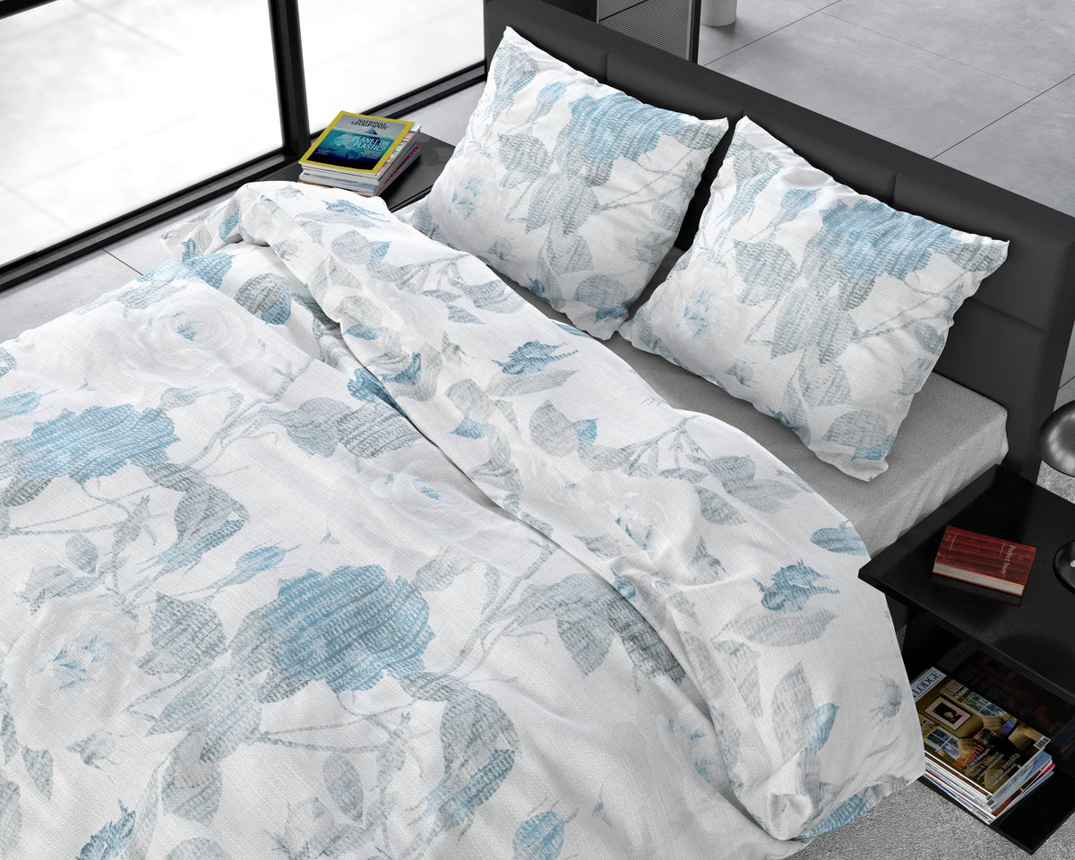 Bettbezug Iven blau 140 x 220 cm - Palo24