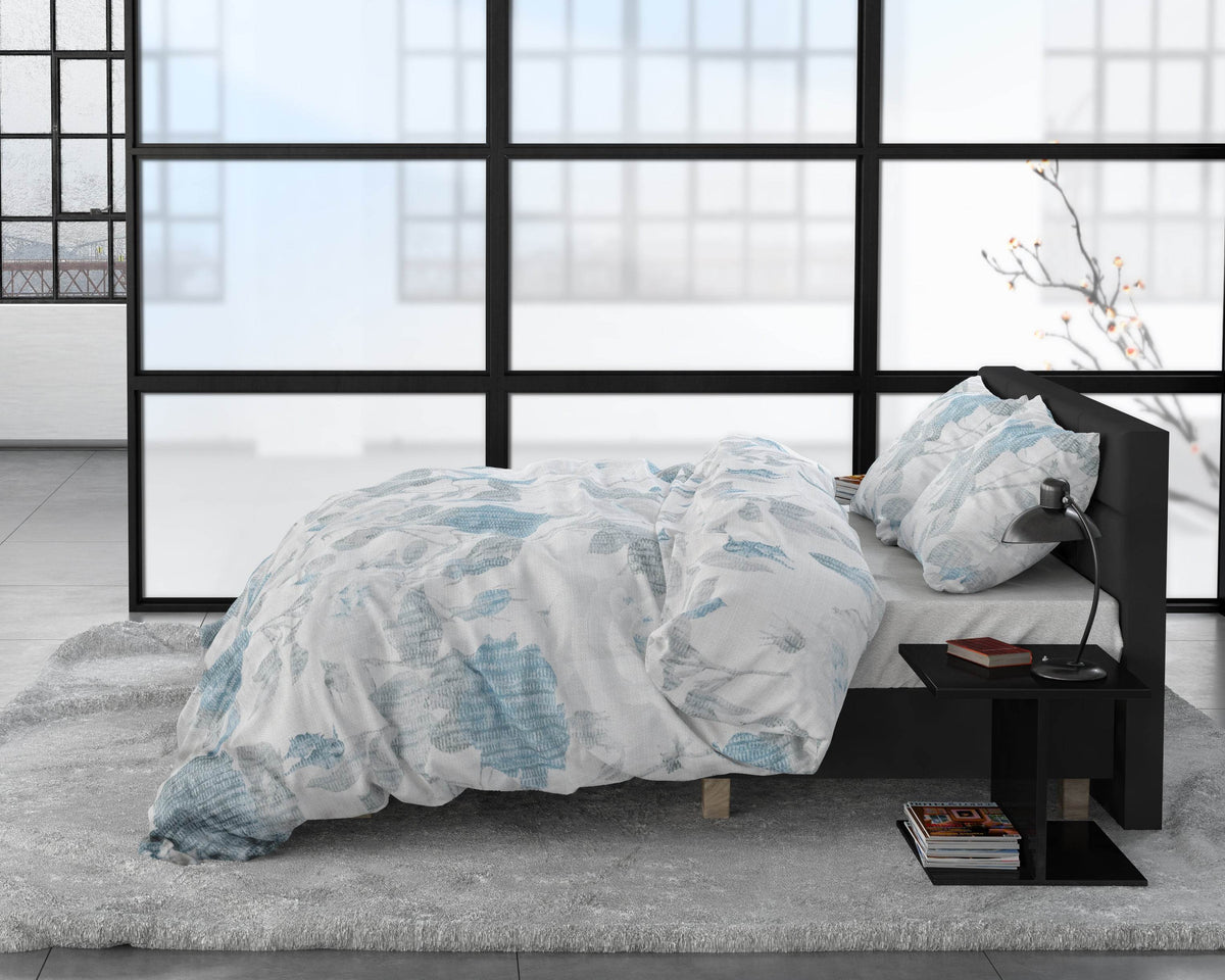 Bettbezug Iven blau 140 x 220 cm - Palo24