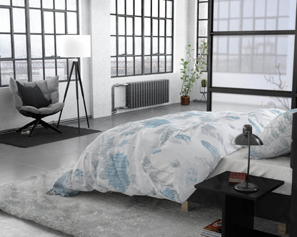 Bettbezug Iven blau 200 x 220 cm - Palo24