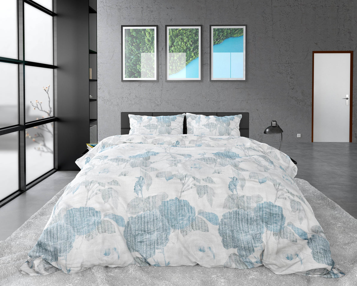 Bettbezug Iven blau 200 x 220 cm - Palo24
