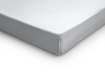 Split-Topper Satin Spannbettlaken Weiss 160 x 200 cm - Palo24