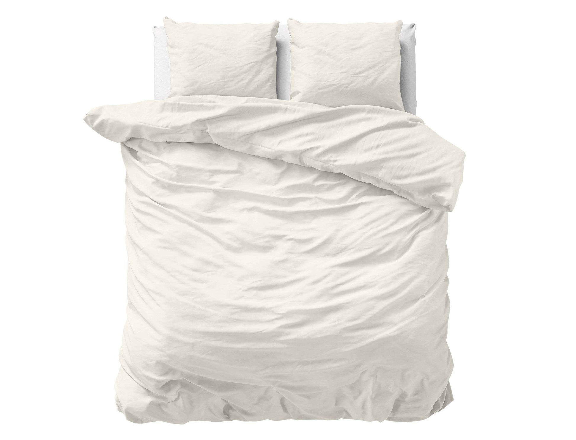 Bettbezug Uni Satijn Creme 200 x 200/220 cm - Palo24
