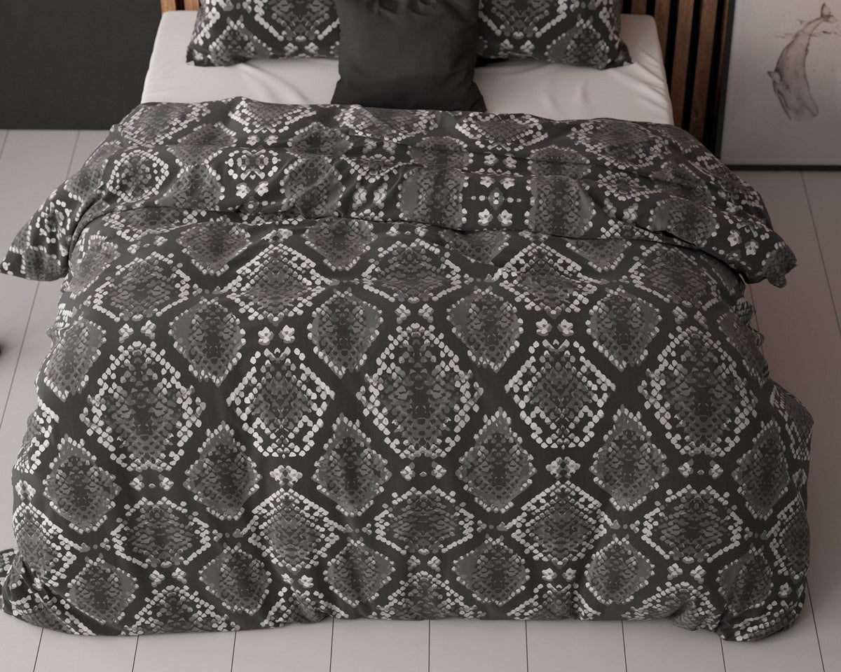 Bettbezug Riley Anthrazit 200 x 220 cm - Palo24