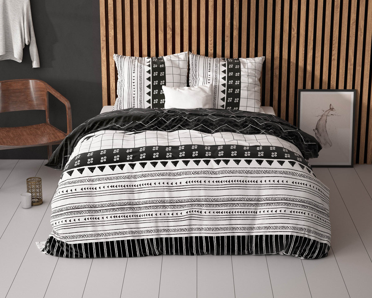 Bettbezug Artic Stripe Weiss 140 x 220 cm - Palo24