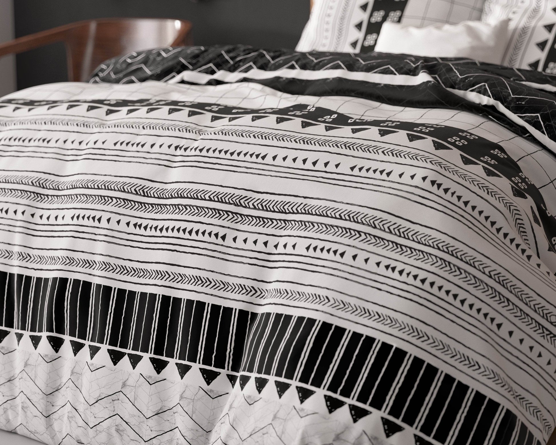 Bettbezug Artic Stripe Weiss 140 x 220 cm - Palo24