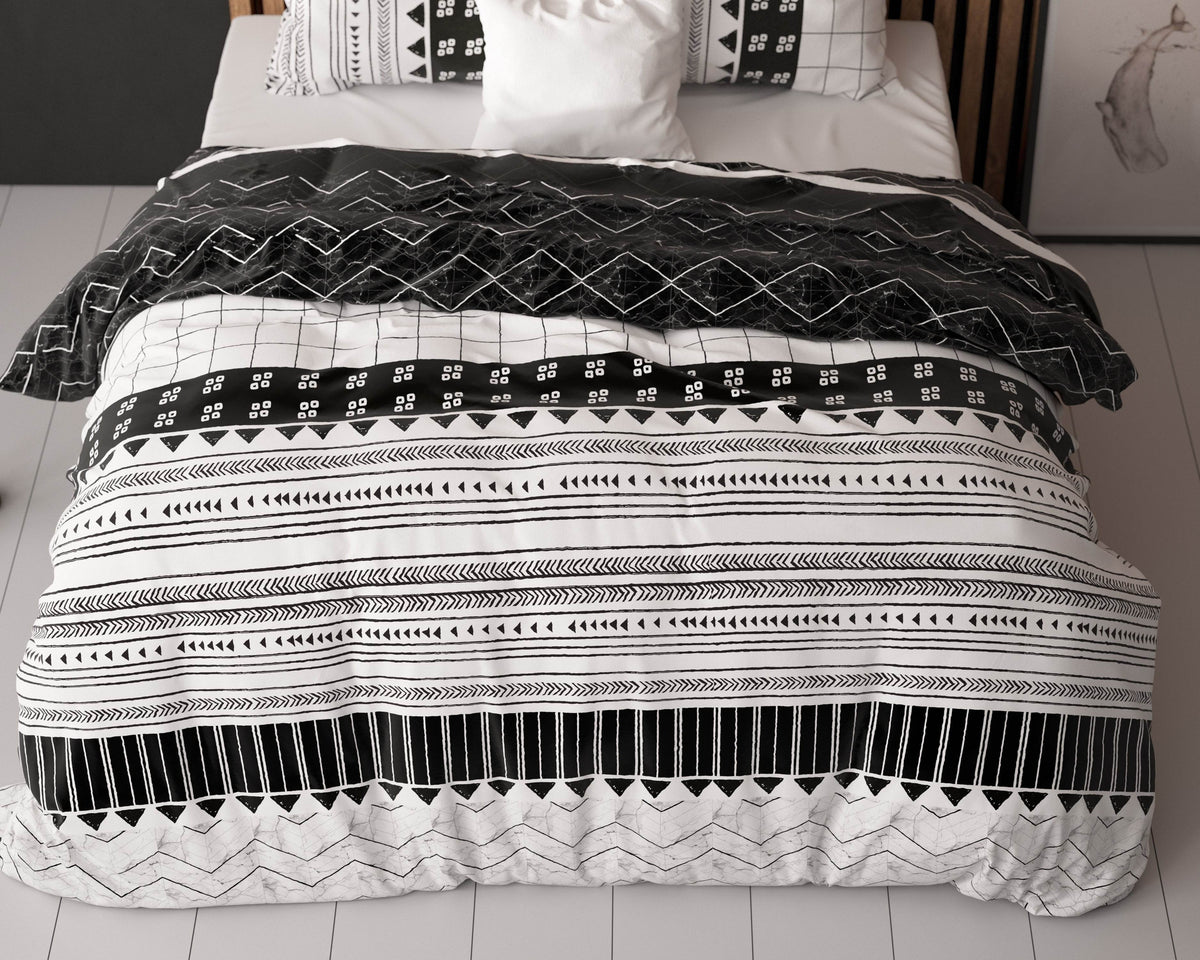 Bettbezug Artic Stripe Weiss 140 x 220 cm - Palo24