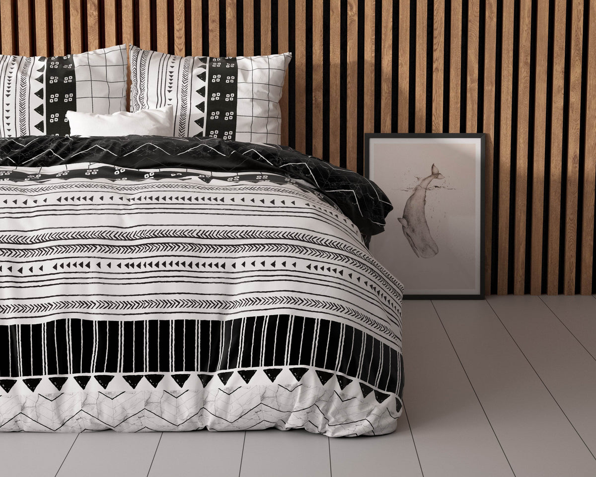 Bettbezug Artic Stripe Weiss 200 x 220 cm - Palo24