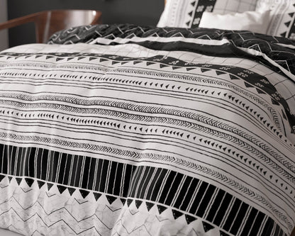 Bettbezug Artic Stripe Weiss 200 x 220 cm - Palo24