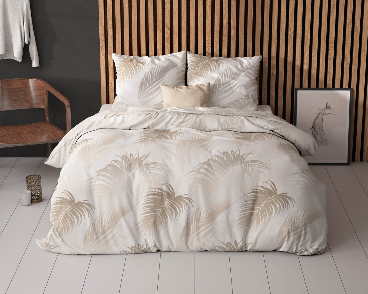 Bettbezug Jayda Taupe 200 x 220 cm - Palo24