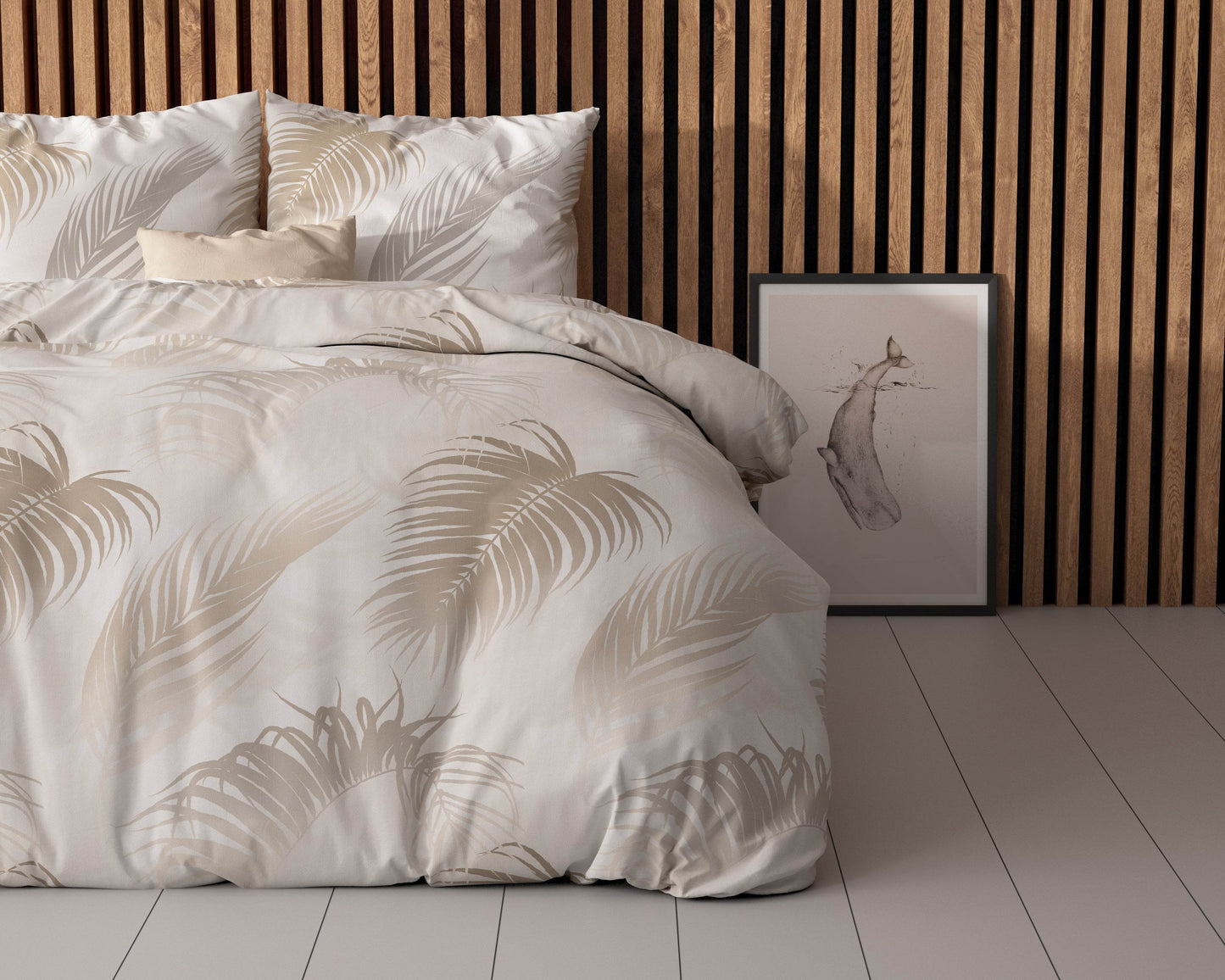 Bettbezug Jayda Taupe 240 x 220 cm - Palo24