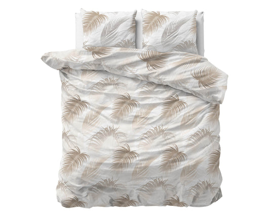 Bettbezug Jayda Taupe 240 x 220 cm - Palo24