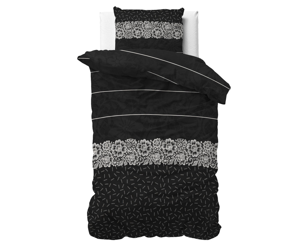 Bettbezug Dervio Anthrazit 140 x 220 cm - Palo24
