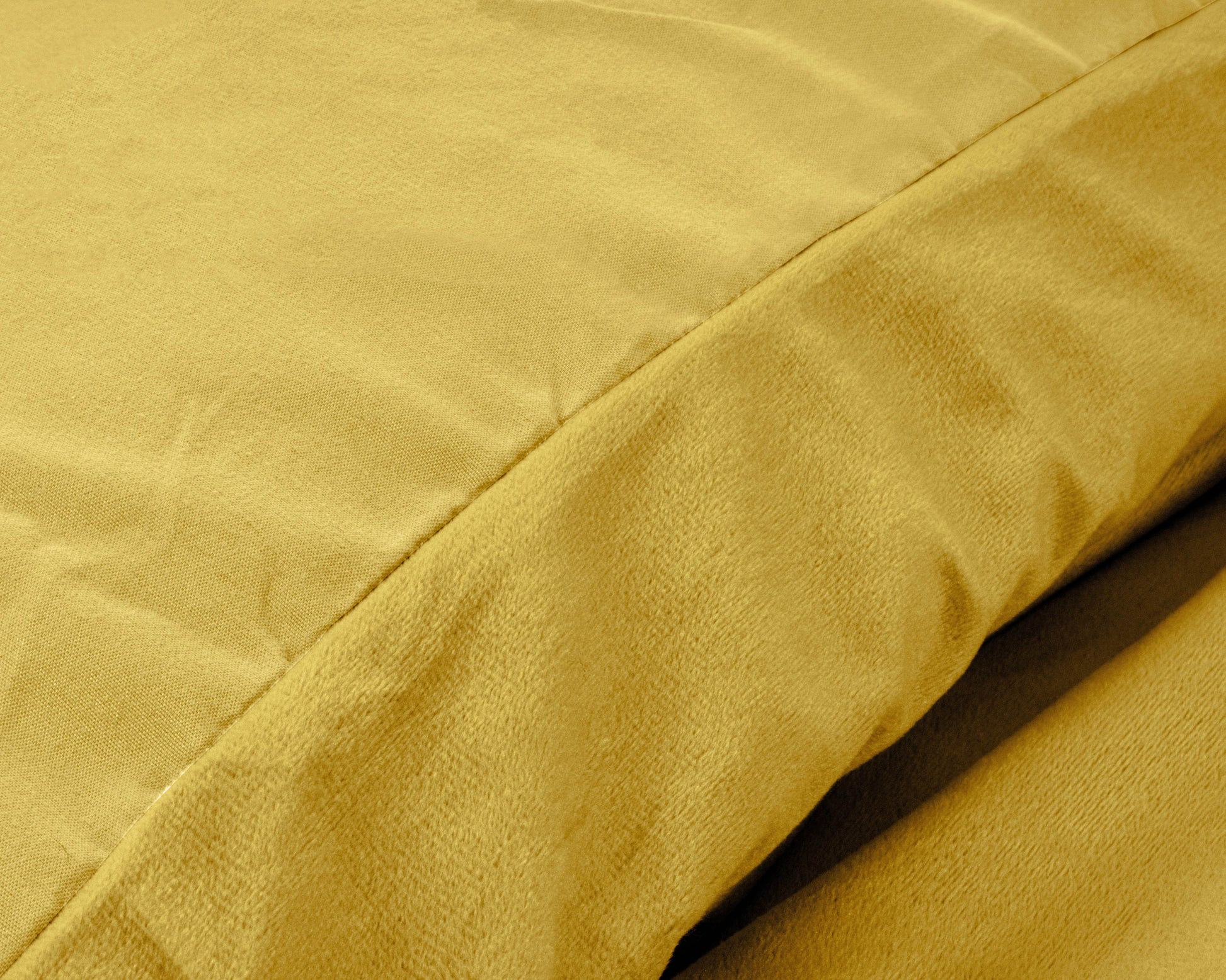 Bettbezug Samt Uni Gold 140 x 220 cm - Palo24