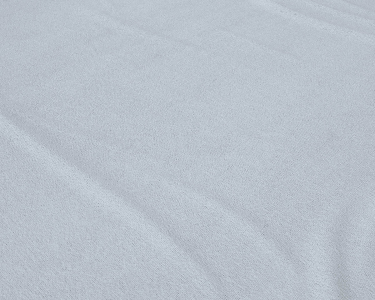 Flanel Basic Spannbettlaken Grau 180 x 200 cm - Palo24