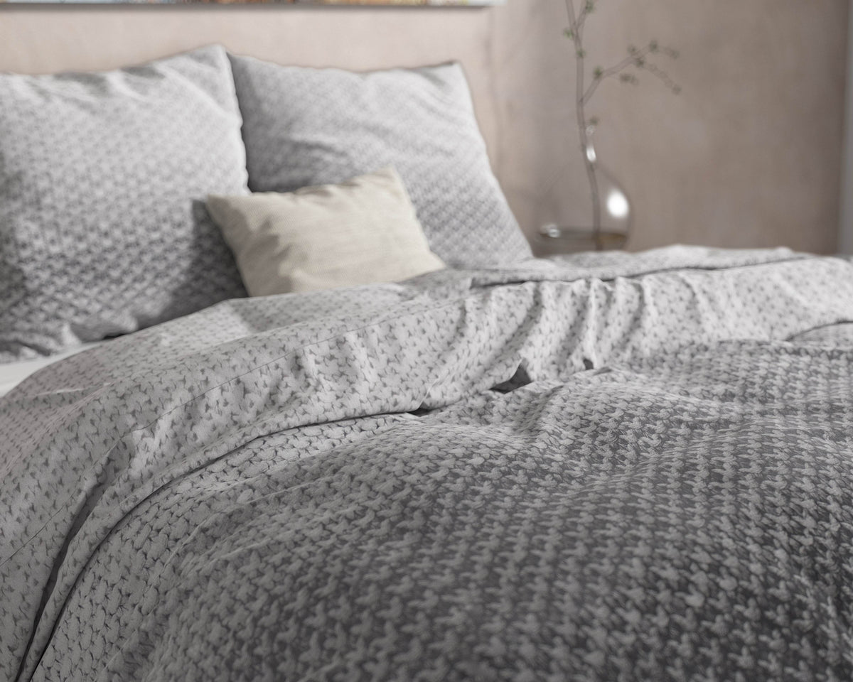 Bettbezug DH Flanel Tamar Grey 200 x 220 cm - Palo24