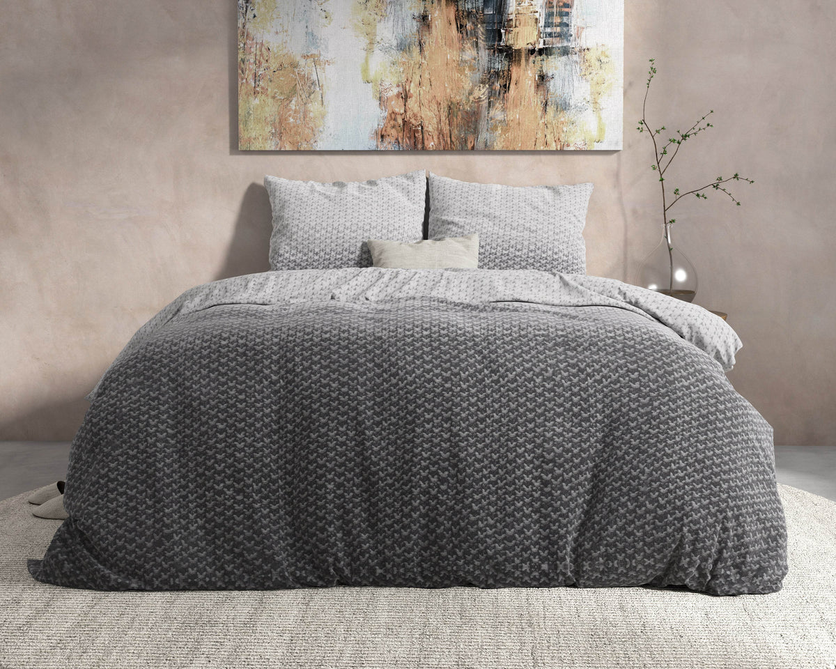 Bettbezug DH Flanel Tamar Grey 200 x 220 cm - Palo24