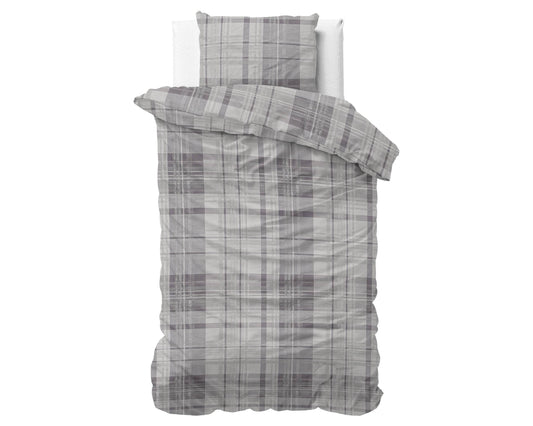 Bettbezug DH FL Theotis Grau 140 x 220 cm - Palo24