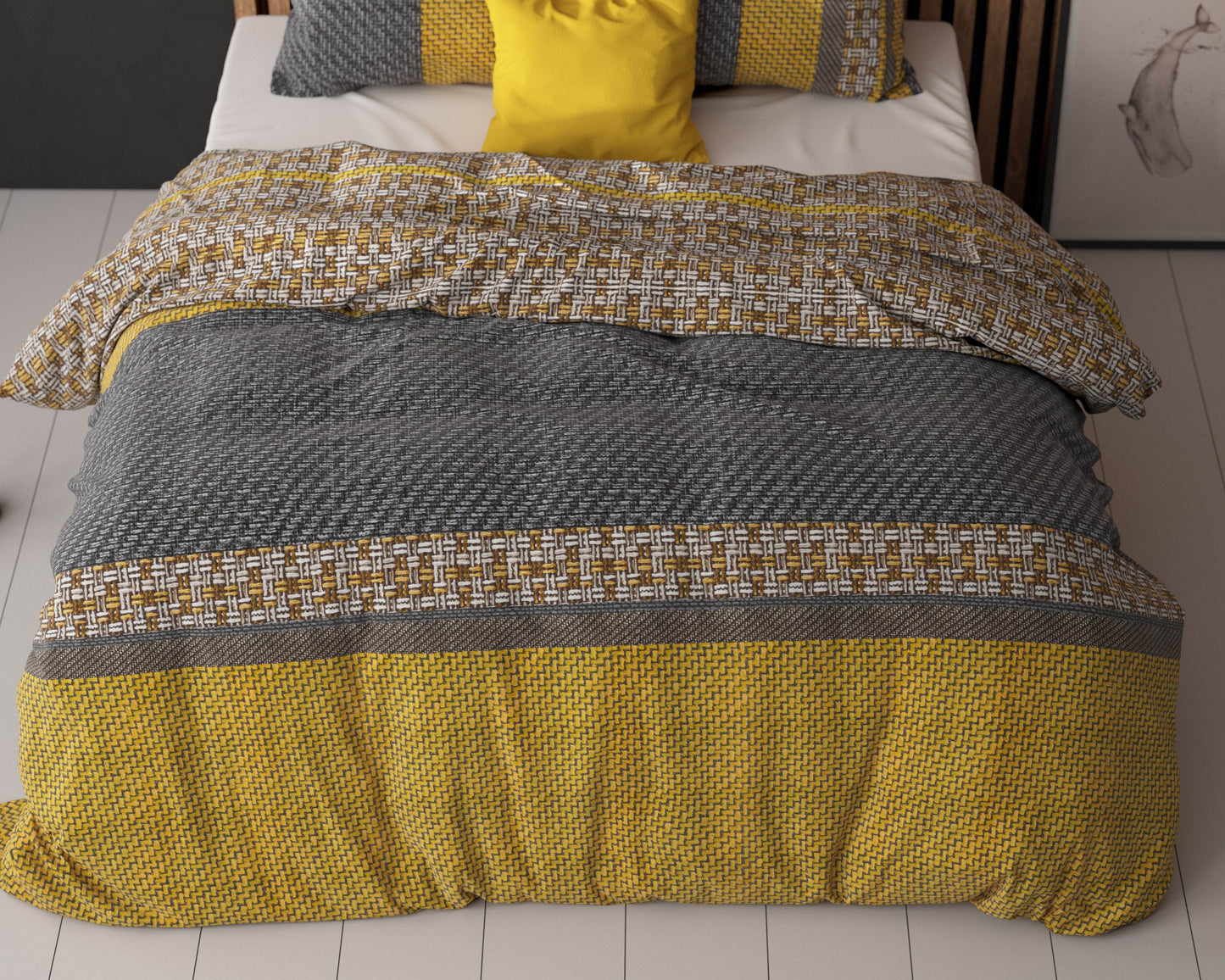 Bettbezug Altor Gold 200 x 220 cm - Palo24